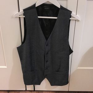 Dress fromal gray button vest Axist